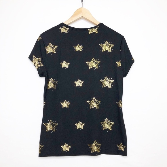 Ted baker, black gold star T-shirt - Picture 2 of 10